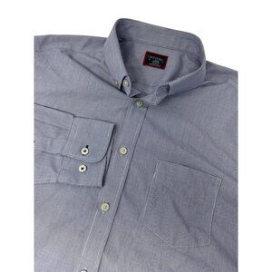 UNTUCKit Button Down Dress Shirt Large Men's Long Sleeve Blue